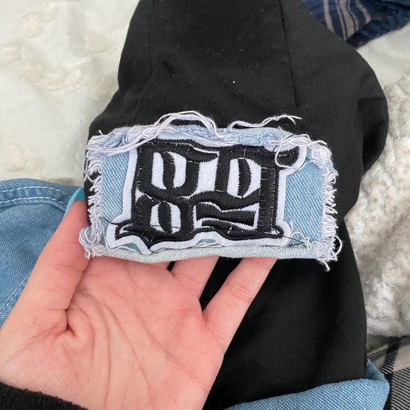 Juice Wrld Jean Jacket with Patches - Picture 5 of 5